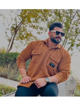 پیراهن مخمل سایز بزرگ کد 3056